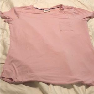 Long pink tee